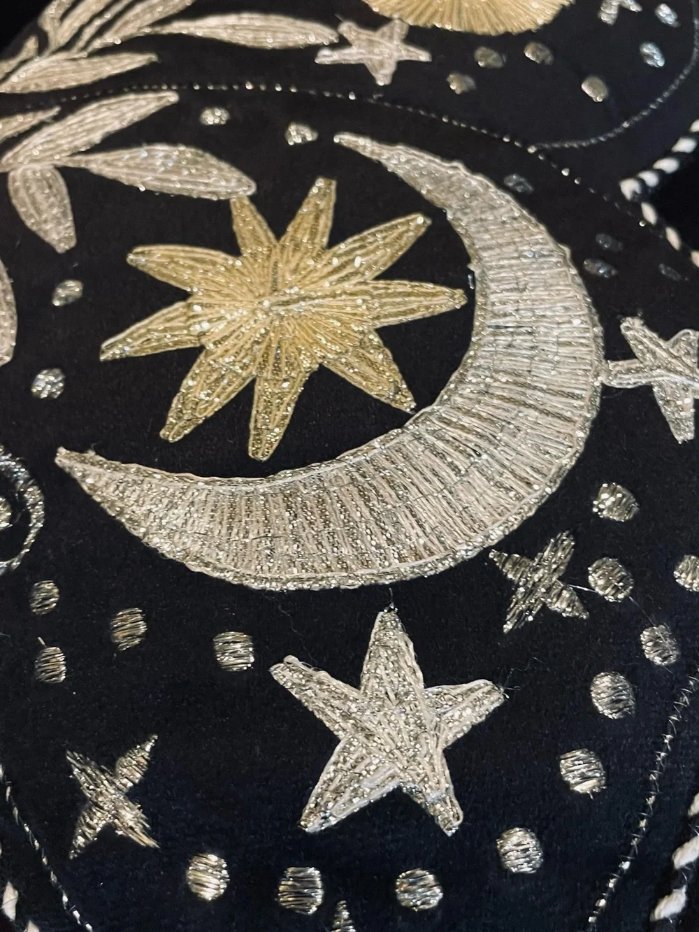 CYNTHIA ROWLEY NWT Butterfly Shaped Embroidered Celestial Accent Throw Pillow